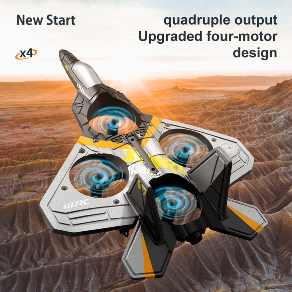 (24 hours shipping) Remote Control Jet Fighter Stunt Plane Toy Anti ...