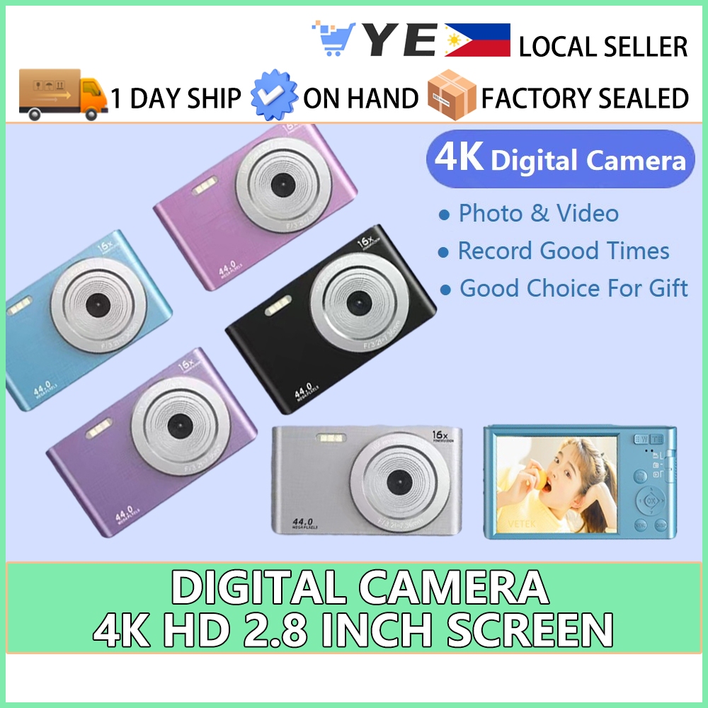 4K Digital Camera HD Camera Selfie Portable Digital Camera Portable ...