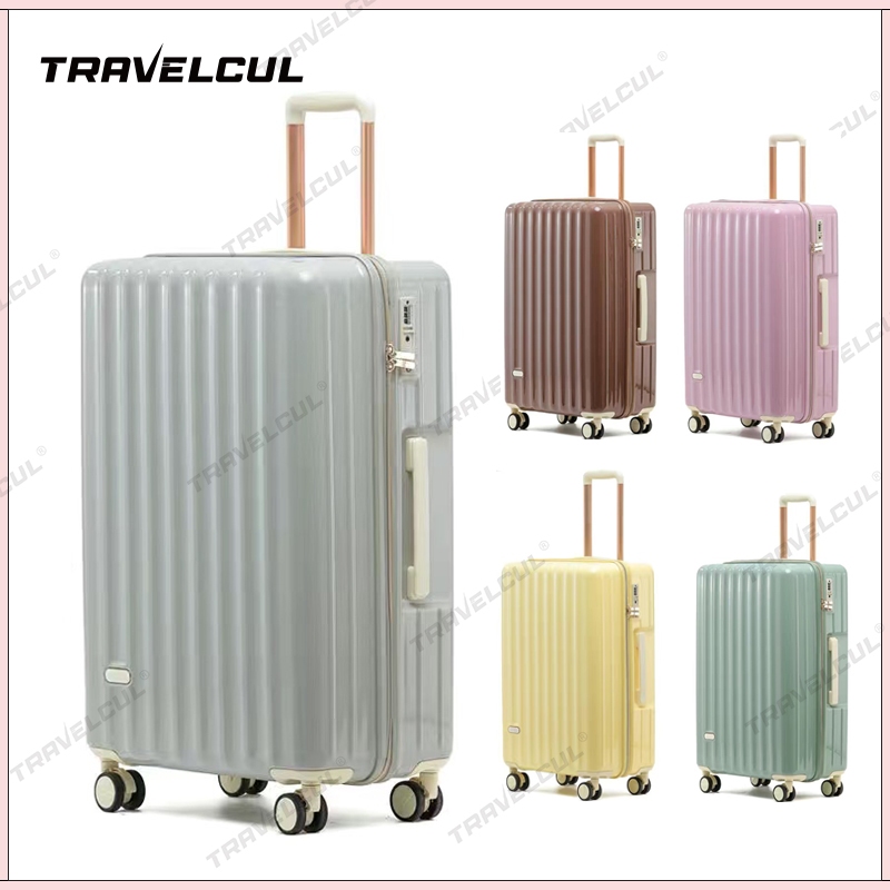 TRAVELCUL 20/24/28inch Japanese Style Luggage YKK Zipper Suitcase ...