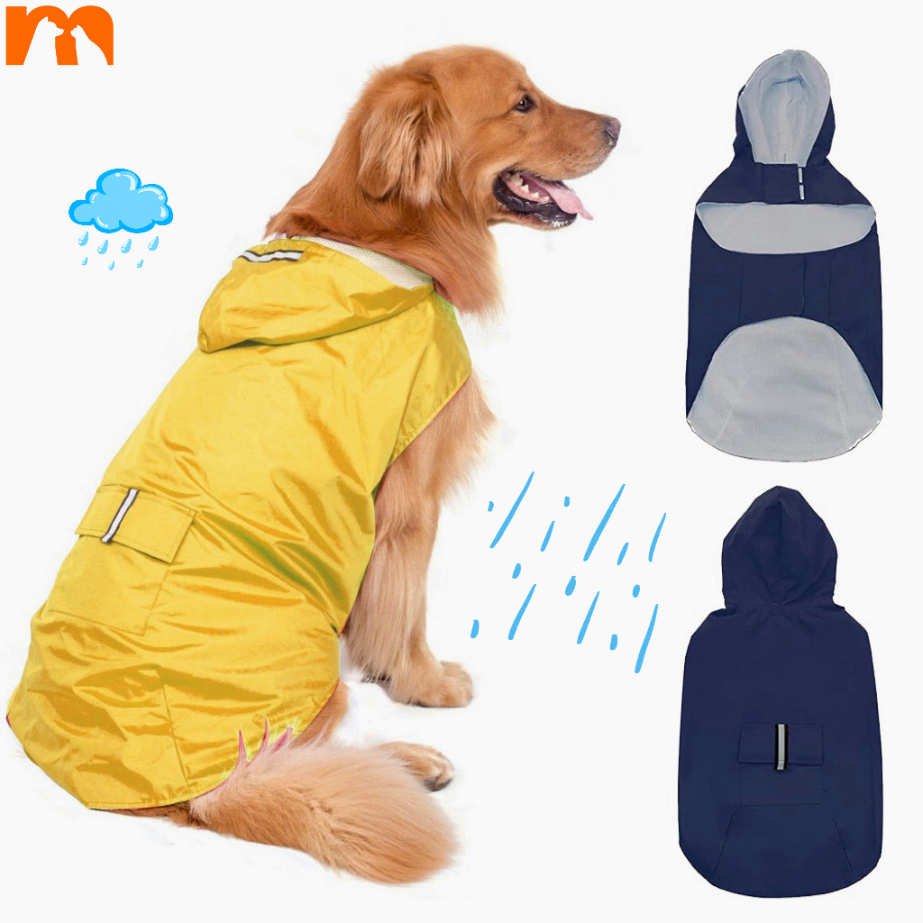 Dog Hooded Dog Raincoat And Hat Cute Pet Dog Raincoat,Rain Jacket