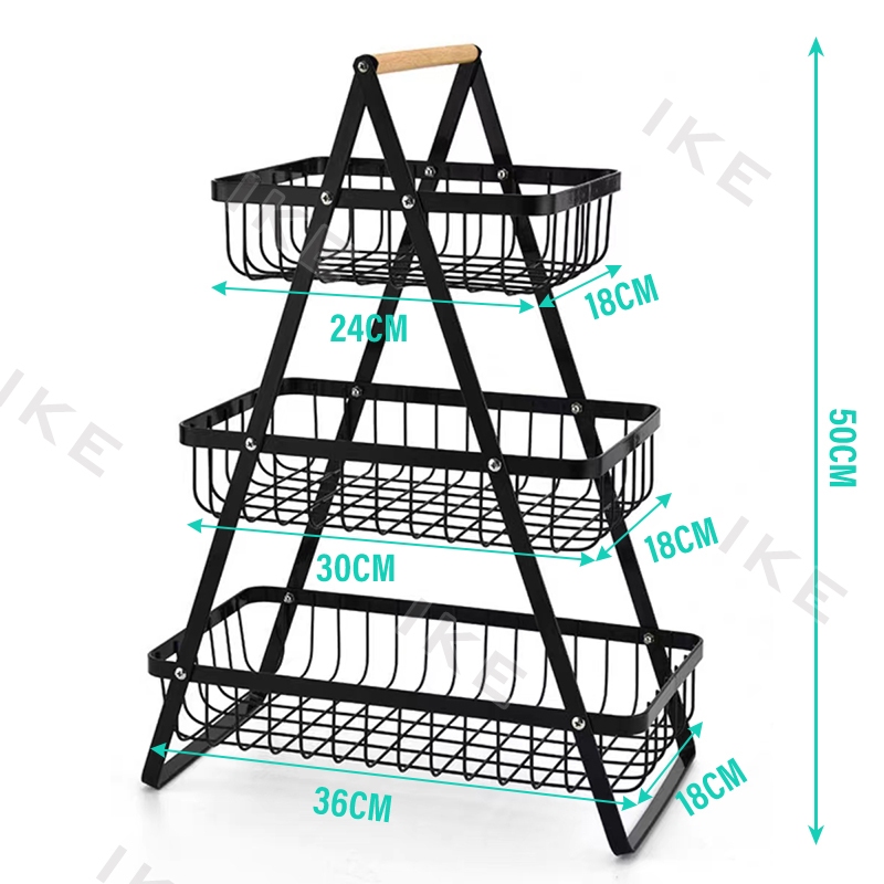 3 / 2 Tier Onion Rack Fruit Basket Rak Bawang Bertingkat Vegetable ...
