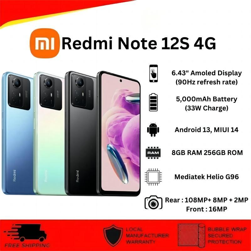(Unlocked) Redmi Note 12 5G BLUE 8+256GB Octa Core Dual SIM Android Cell  Phone