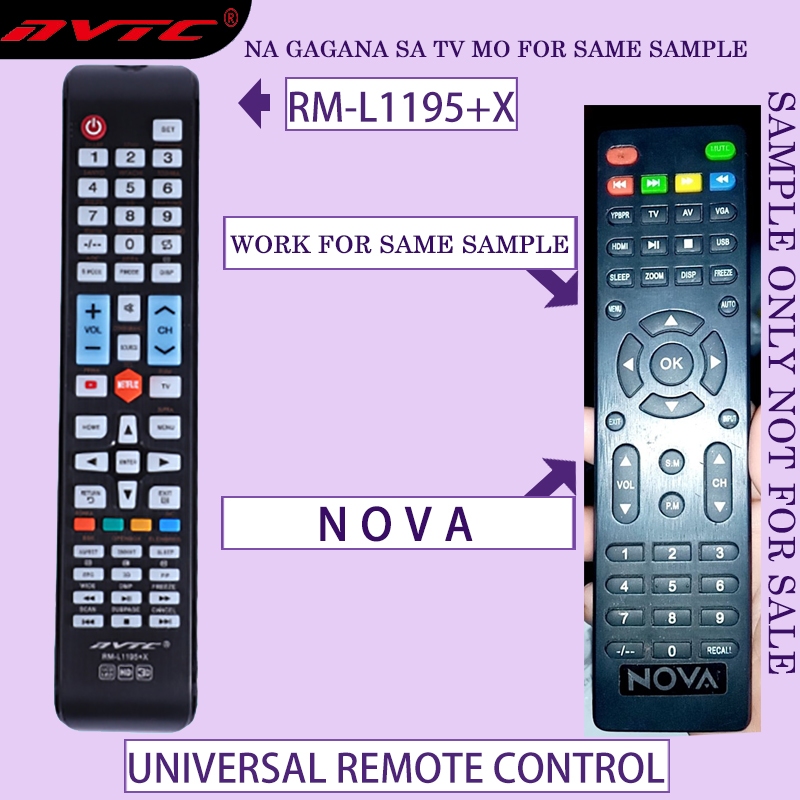 Remote Control For NOVA TV Remote Universal Smart tv Remote Na Gagana ...