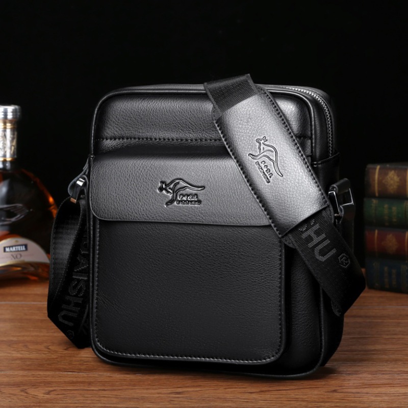 Business men's faux leather messenger bag fashion casual Shoulder bag