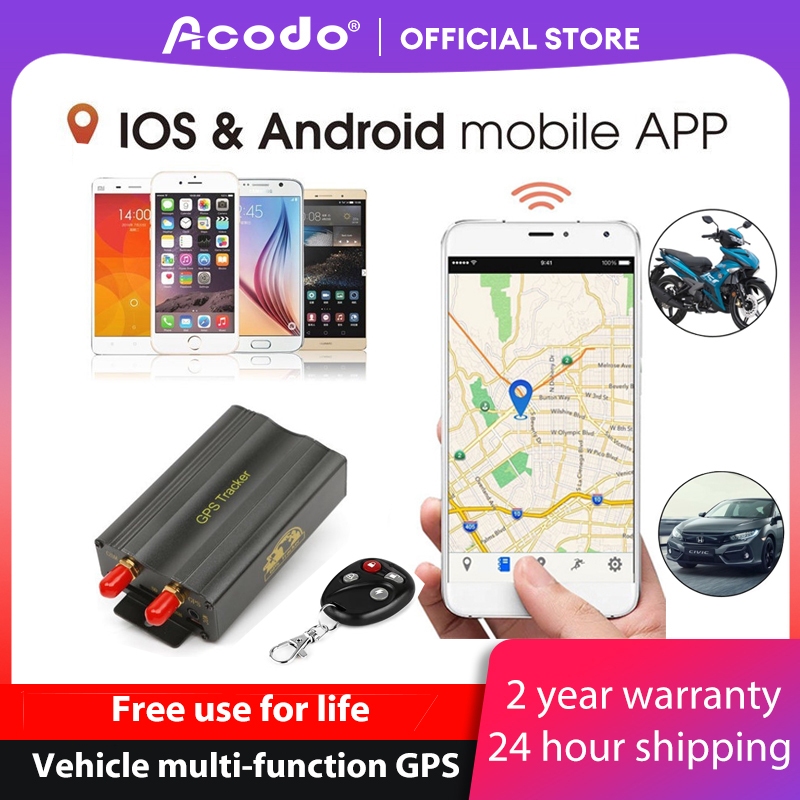 Acodo Car GPS Tracker TK103A Realtime tracking Google Map Link Track GPS GSM GPRS Free use for
