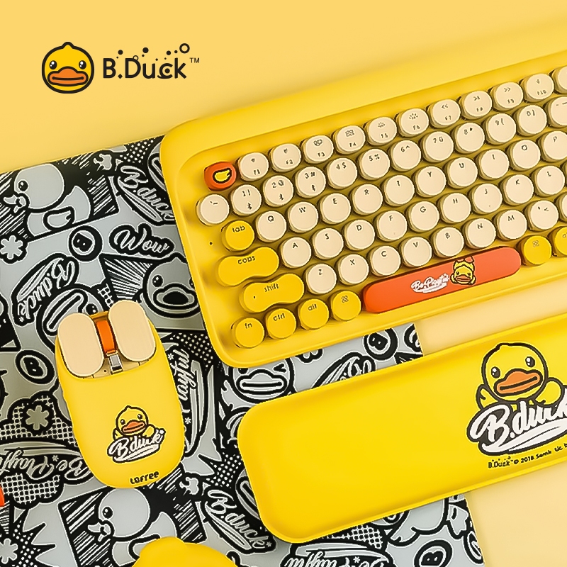 B.duck Mechanical Keyboard Mouse Set Laptop ipad Keyboard Wireless