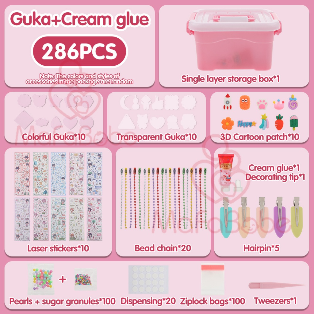 286/857 PCS Cream Guka Guka Set Sticker Guka Kuka Children's Puzzle ...