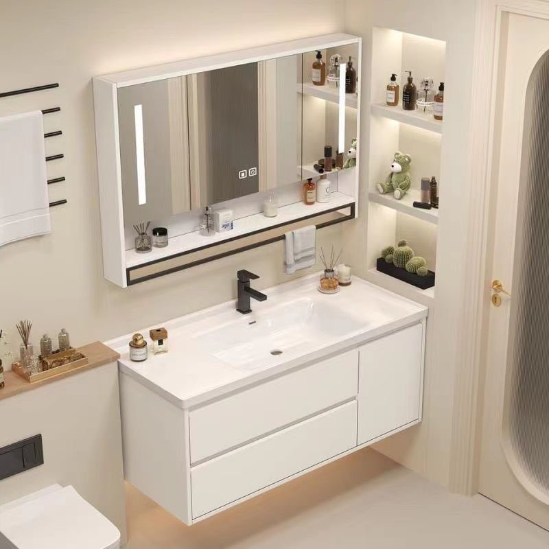 【70/60/50*40cm】Bathroom cabinet with mirror vanity cabinet bathroom ...