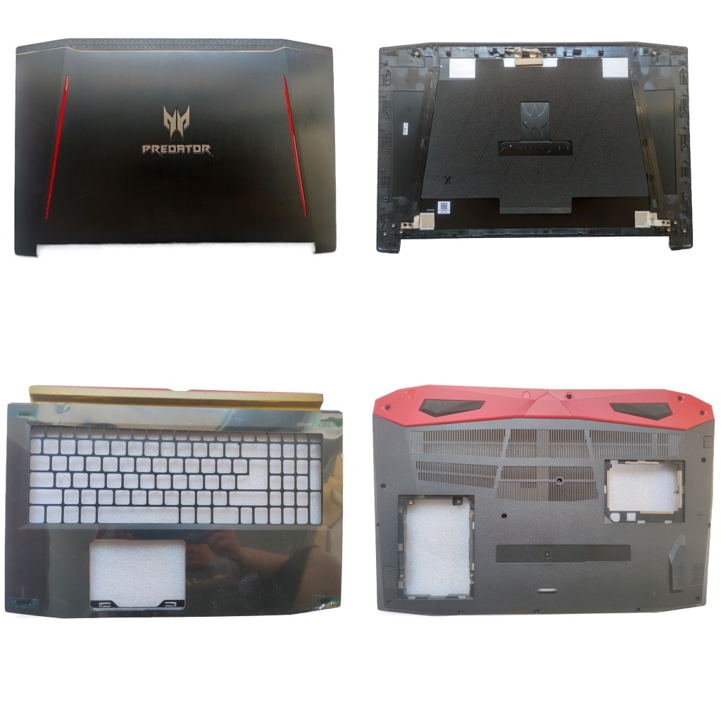 New Back Cover Bezel With Hinges For Acer Predator Helios 300 G3-571 / PH315-51 – Black Plastic