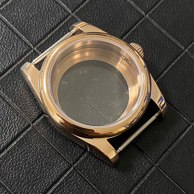 PVD Rose Watch Case 39MM Oyster Perpetual Movement Case with Sapphire ...