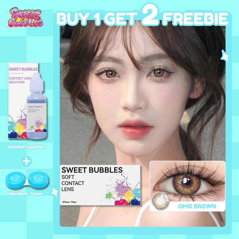 Sweet bubbles Contact Lens with Solution Soft Contact Lenses Complete