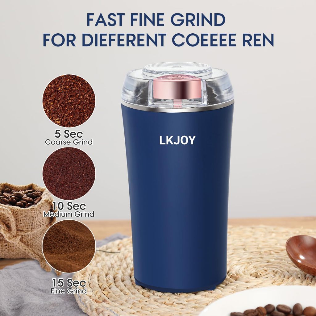 Electric Herb Grinder Coffee Bean 200W Powerful Food Processor Spice ...