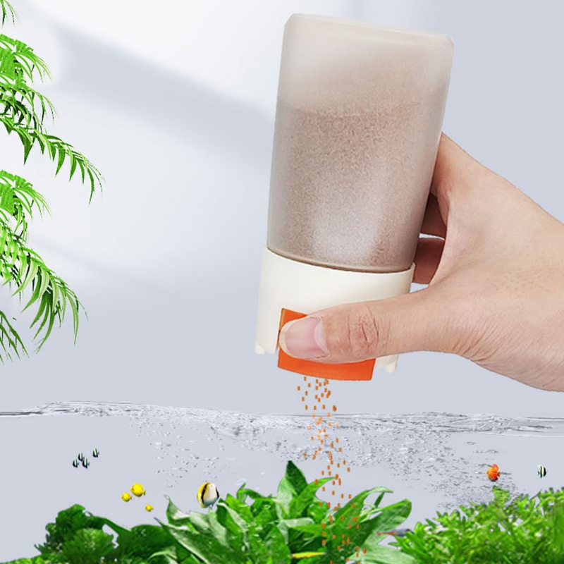Fish Tank Plastic Quantify Feeder Fish Food Storage Bottle Fishbowl