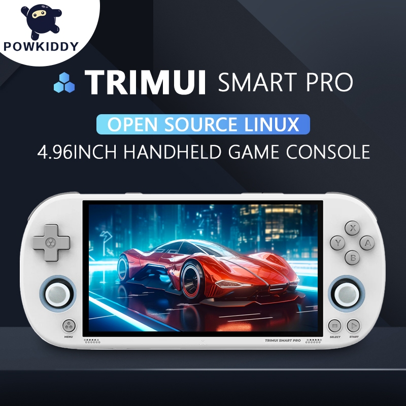 POWKIDDY TriMui Smart Pro Big Screen Handheld Game Console 5 Inch Retro ...