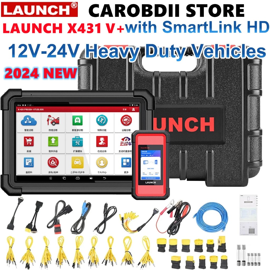 2024 Launch X-431 V+ SmartLink HD for 12V 24V Truck LAUNCH X431 V ...