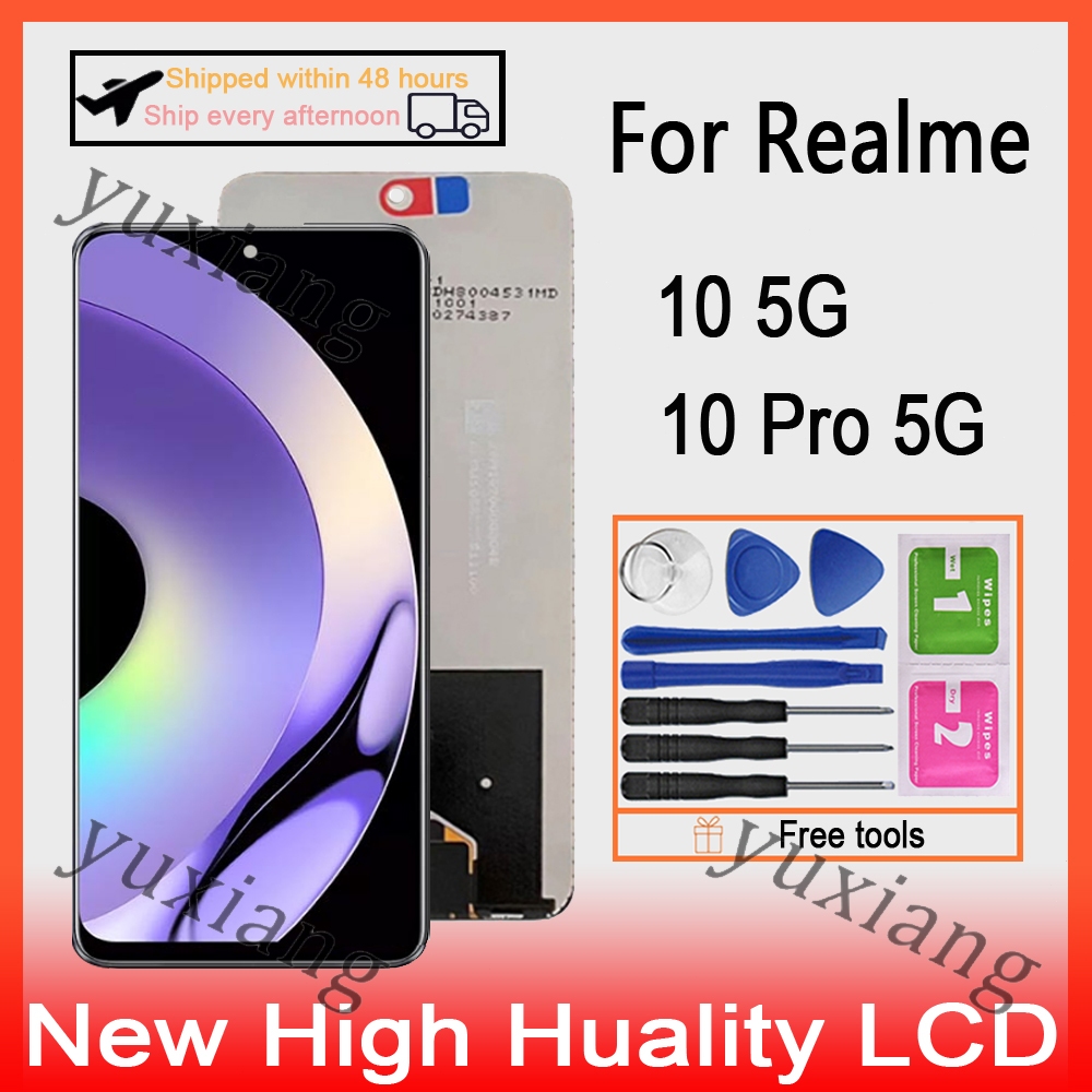 Original Realme 10 Pro 5g Lcd Rmx3663 Rmx3660 Rmx3661 Display Screen Touch Digitizer Assembly 1521