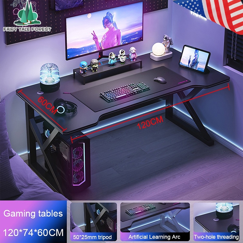 FAIRYTALEFOREST Gaming Table Gaming Desk Table Computer Desk Computer Desk for Gaming Computer