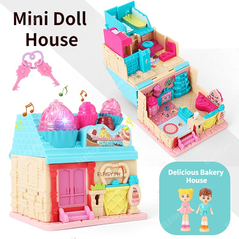 Dollhouse Toys Portable Dollhouse For Toddlers 19 Piece Pet - Main Image