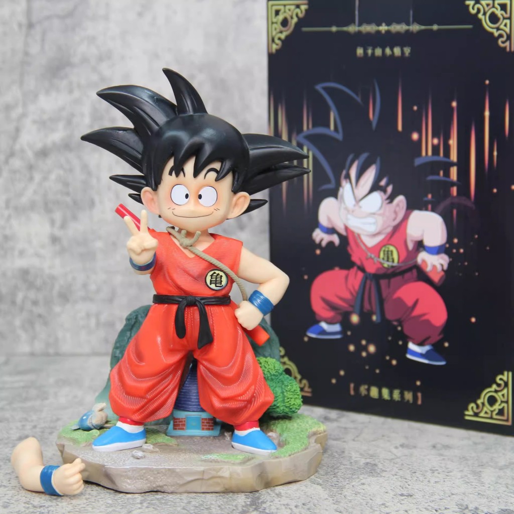 20cm Dragon Ball Gk Childhood Goku Arm Replace Figure Doll Statue Toy 