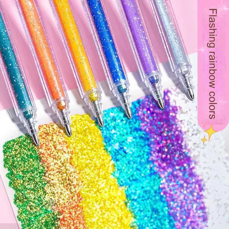  ACUOTN Anime Pens 6pcs Colors Pens Fluorescent Pen School  Supplies (san-fluo pens) : Office Products