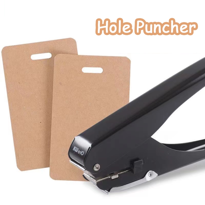 ID Card Hole Puncher Single Slot Hole Punch Badge for Office Cardboard