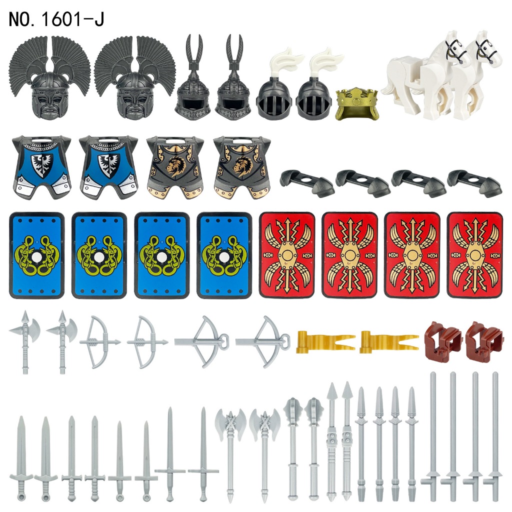 Knight Weapons Set Armour Soldiers Figure Accessories War Horse ...