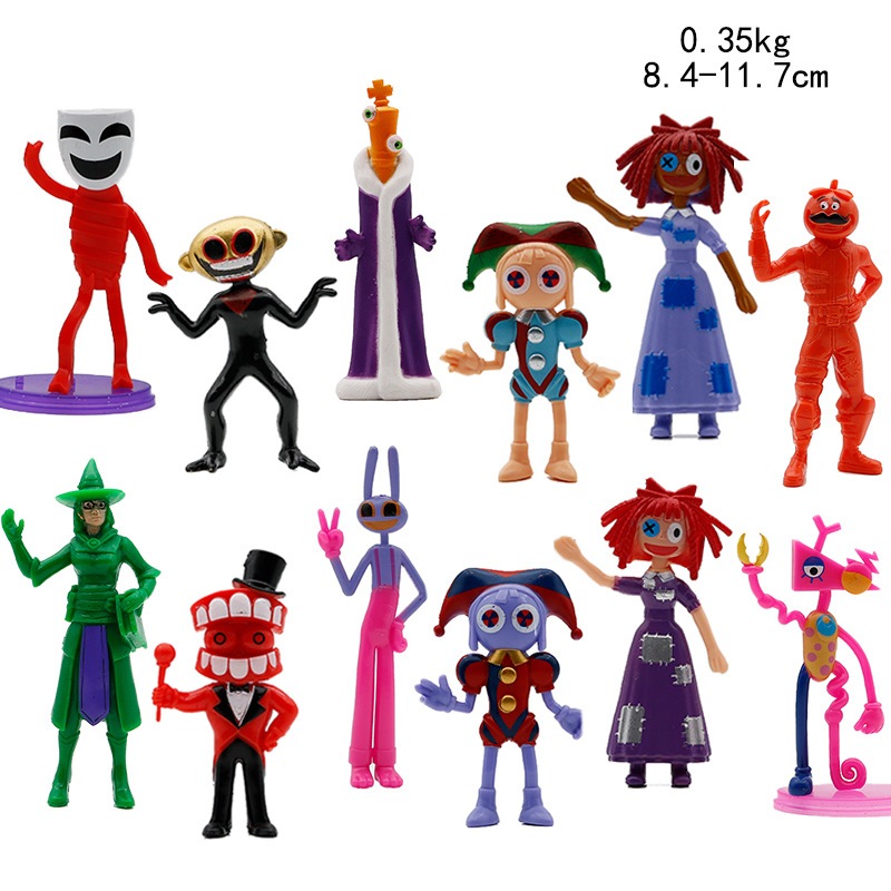 The Amazing Digital Circus Figure Set Pomni Jax Gangle Zooble Action ...