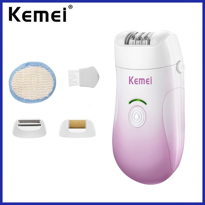 Kemei Women Underarms Shaver Legs Armpit Hair Foot Callus Remover