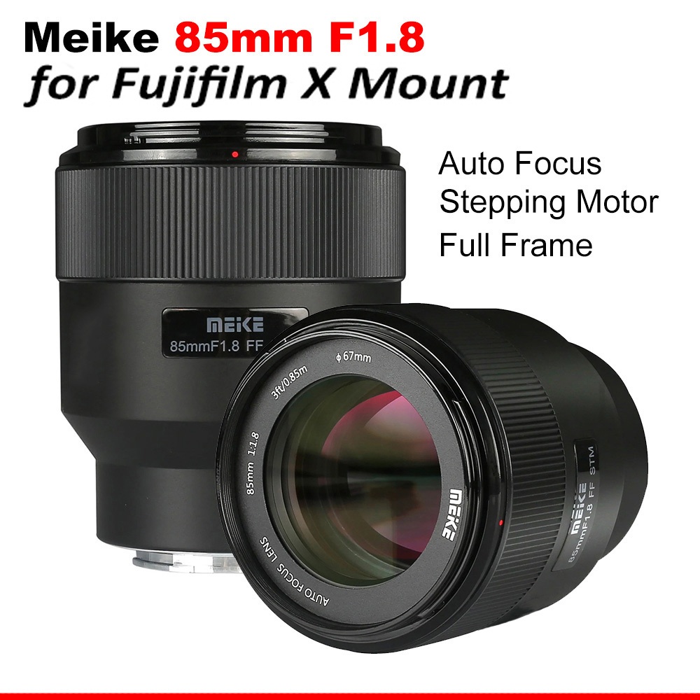 Meike 85mm F1.8 Auto Focus Medium Telephoto STM Stepping Motor Full Frame Portrait Lens Compatible With Fujifilm X Mount Cameras X-T1