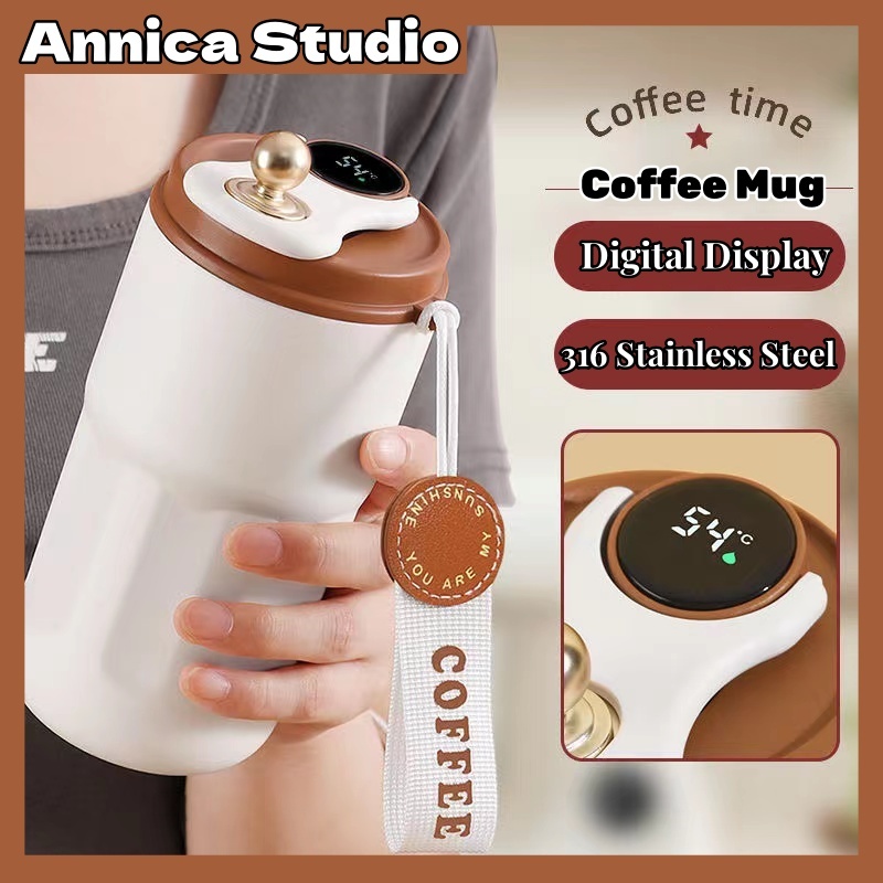 420ML Digital Smart Coffee Cup with Leakproof Insulation Cup