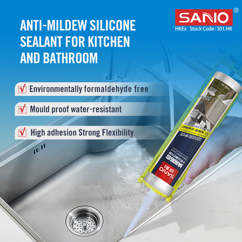 SANO TB551 Silicone Sealant Waterproof and Anti fungus Bathroom Kitchen ...