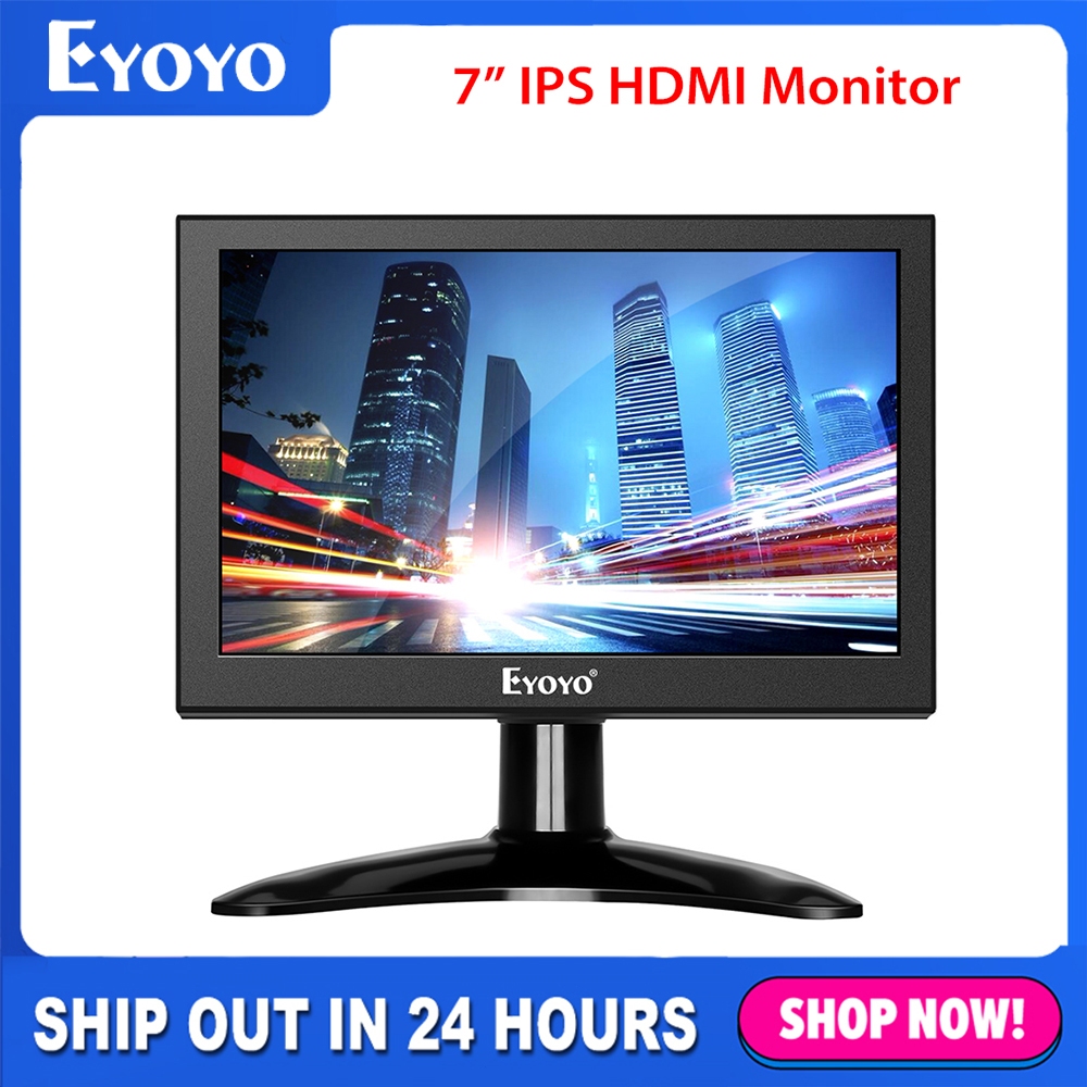 Eyoyo 7 Inch Small Monitor, Mini Hdmi Monitor IPS Display Screen