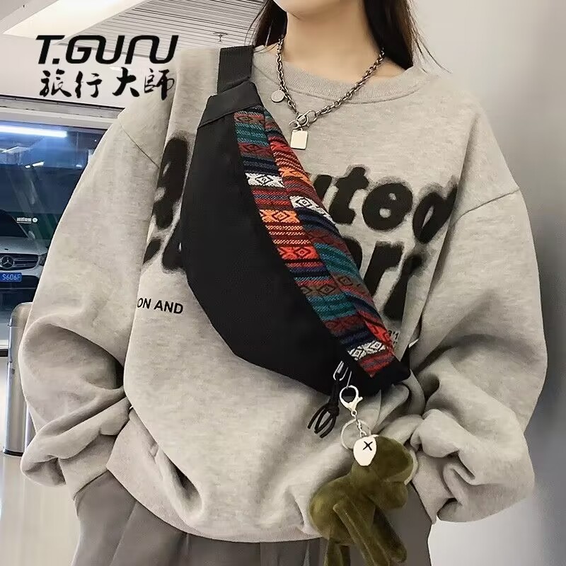 Small Chest Bag For Women 2026.Street Fashion Belt Bag Men's and Women's Retro waist bag casual ...