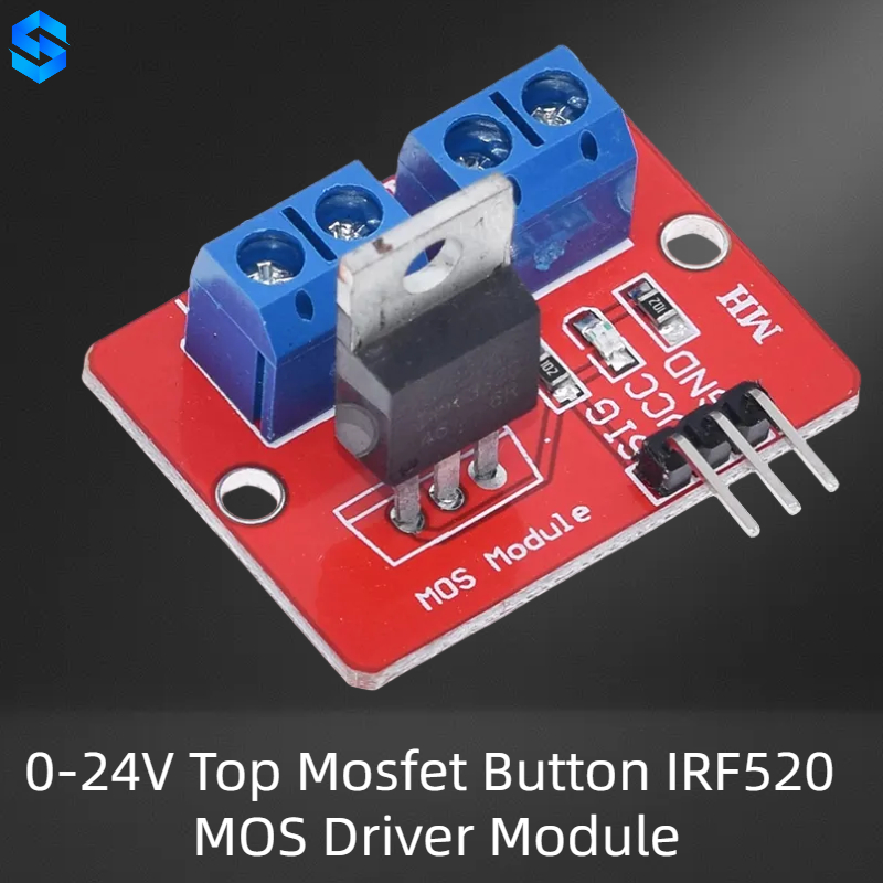0-24V Top Mosfet Button IRF520 MOS Driver Module For Arduino MCU ARM ...