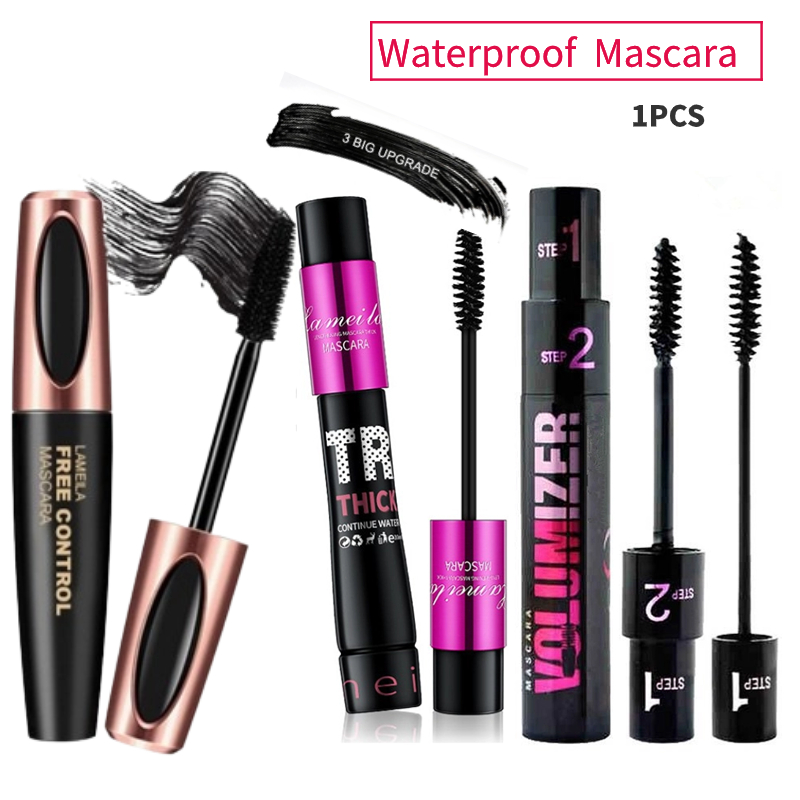 Mascara Black Eyelash Eye Makeup Lash Curling Wand Cosmetic Waterproof