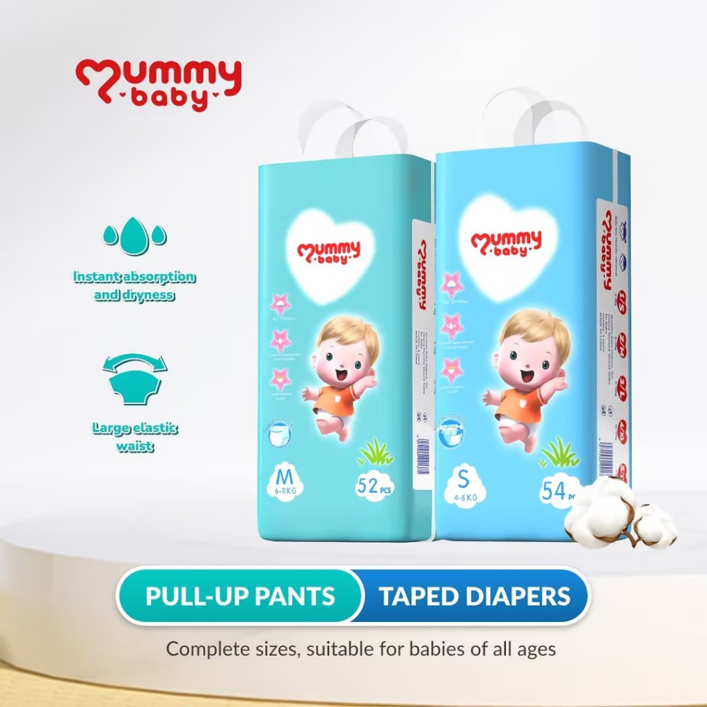 MummyBaby comfort 4654 PCS Baby diaper S,M,L, All size Unisex Ultra