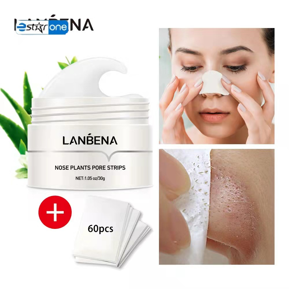 Lanbena Blackhead Remover Nose Black Mask Pore Strip Acne Treatment