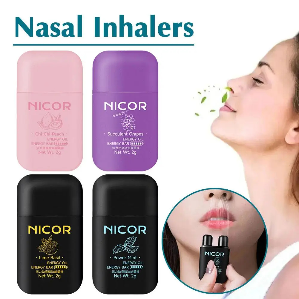 Diffuser Sniffer Dual Hole Portable Nasal Inhaler Aromatherapy Stick ...