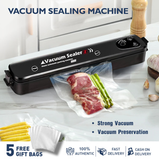 KitchenBoss Food Vacuum Sealer Machine: Vacuum Sealer Machine for Dry and  Moist Foods Storage Preservation Automatic Vacuum Sealing Include 5 Pcs Food  Vacuum Bags