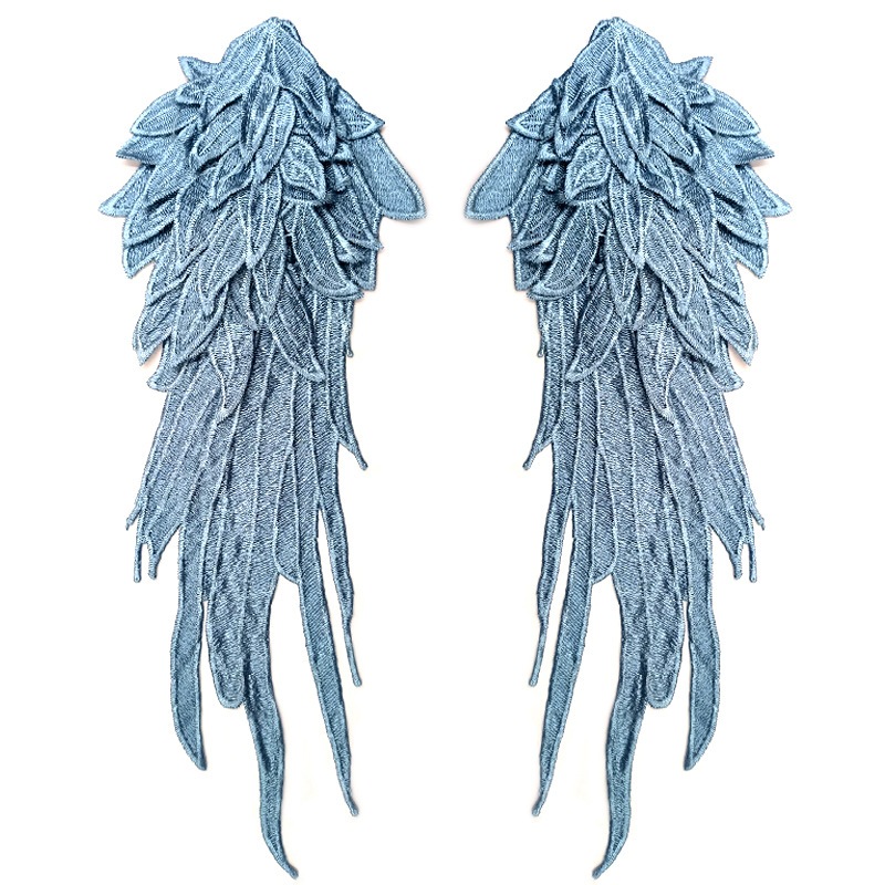Angel Wings Water-Soluble Lace Pair Flower Embroidery Wings Pattern DIY ...