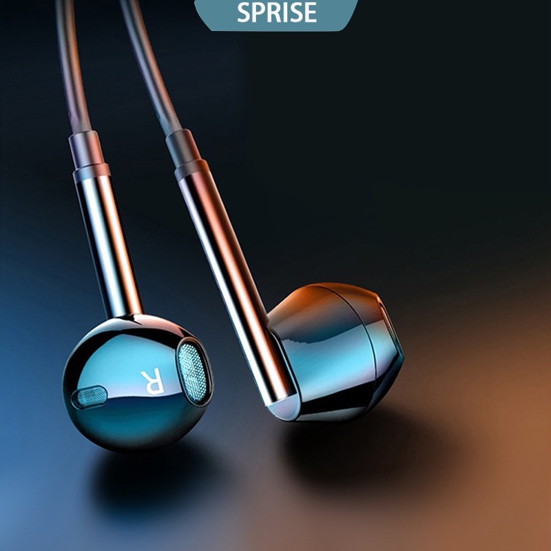 [Value Choice]SPRISE 3.5mm Metal Noise Cancelling Original Earphones