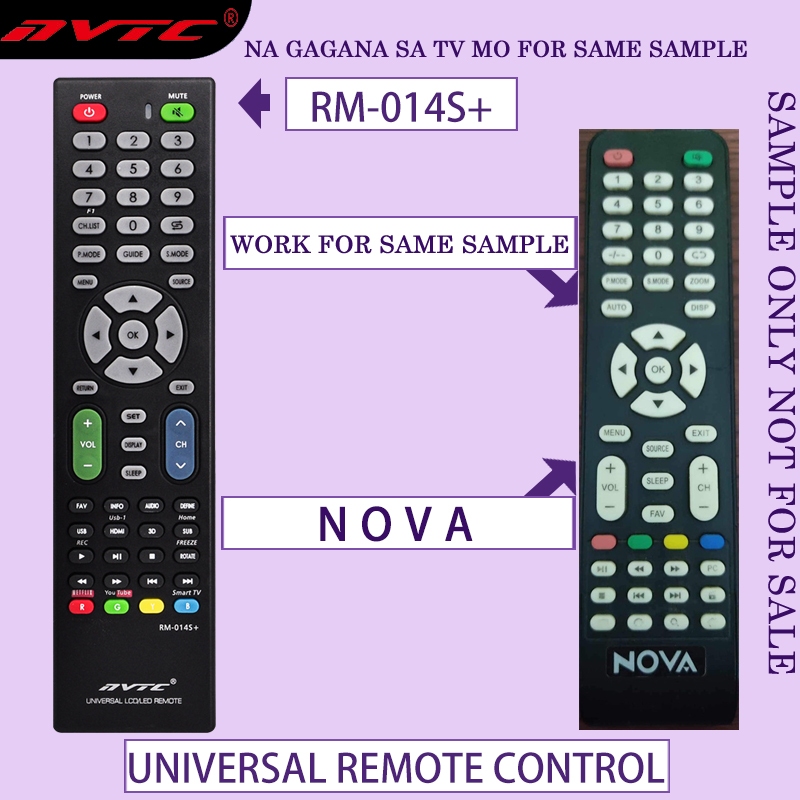 Universal remote control for NOVA smart tv remote na gagana sa tv mo ...