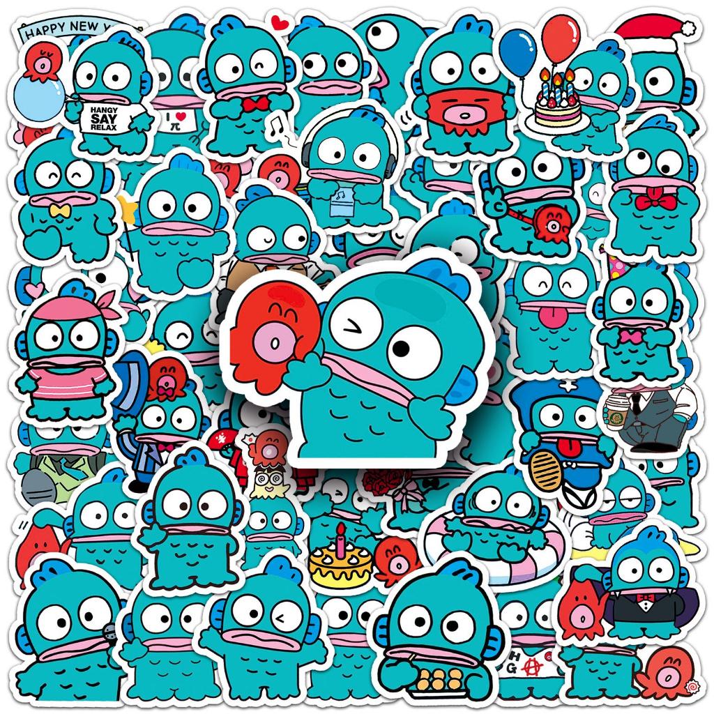 50/10Piece Sanrio Hangyodon Fashion Waterproof Sticker For Phones ...