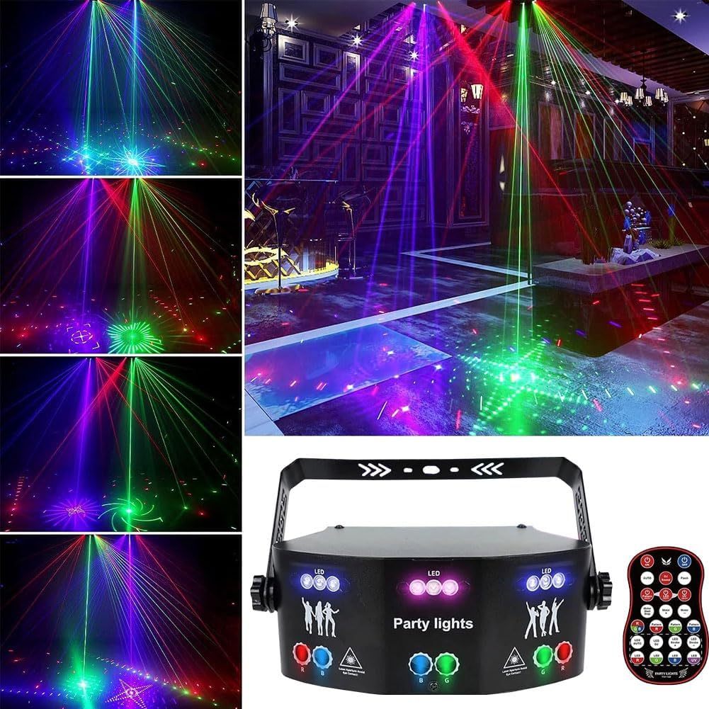 15 Eyes RGB Dj Disco Party Light Strobe Stage Lighting Effect LED ...