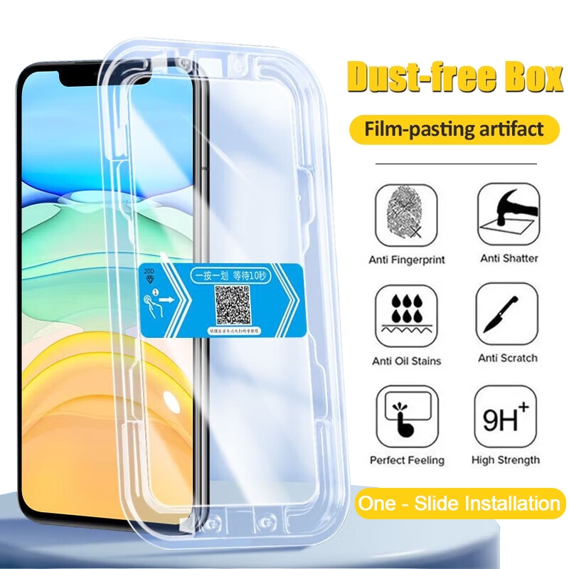 Screen Protector Compatible For iPhone 16 15 14 13 11 12 Pro Max X XS