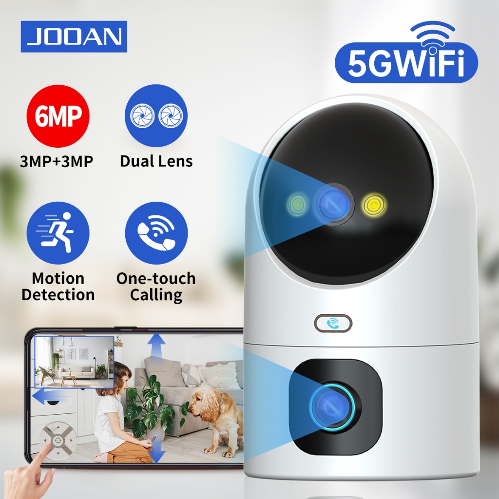 Jooan K Dual Lens Cctv Baby Crying Notification Wireless Ptz Wifi Camera Security Ip Night