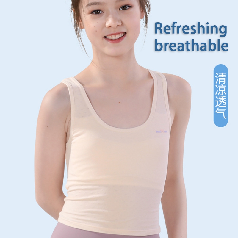 girl kids singlet vest student girl development children baby bra ...
