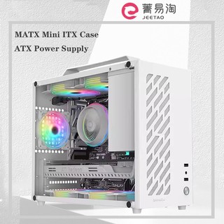 MATX Mini ITX Case for PC Dual USB ATX Power Supply ITX Portable Mini ...