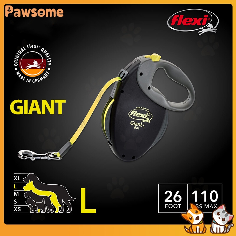 FLEXI Giant Neon Retractable Dog Leash Ergonomic Durable And Tangle ... - Ergonomic Easy Leash For Dogs Retractable