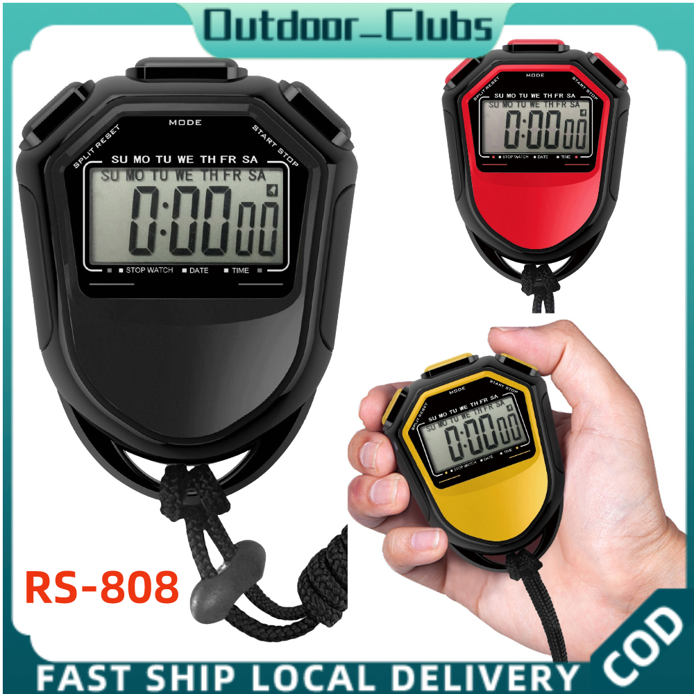 Waterproof Stopwatch Digital Handheld LCD Timer Chronograph Sports Counter With Strap For Swimming Running Football Training 636b40a598ccaab0f2ebf5e8